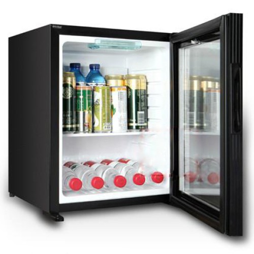 Absorption hotel mini bar glass door mini fridge absolutely silent 30 liters